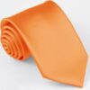 Pánská úzká kravata – oranžová