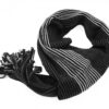 Pánská šála – stylová, tmavě šedý pruh