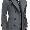 Pánský kabát ROCCO – šedý