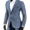 Pánské stylové sako – Ben, světle modré